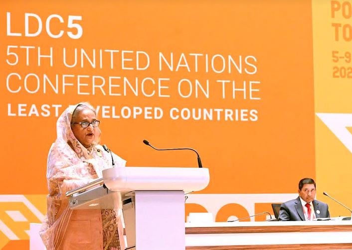 Global partnership must be meaningful for LDCs: PM