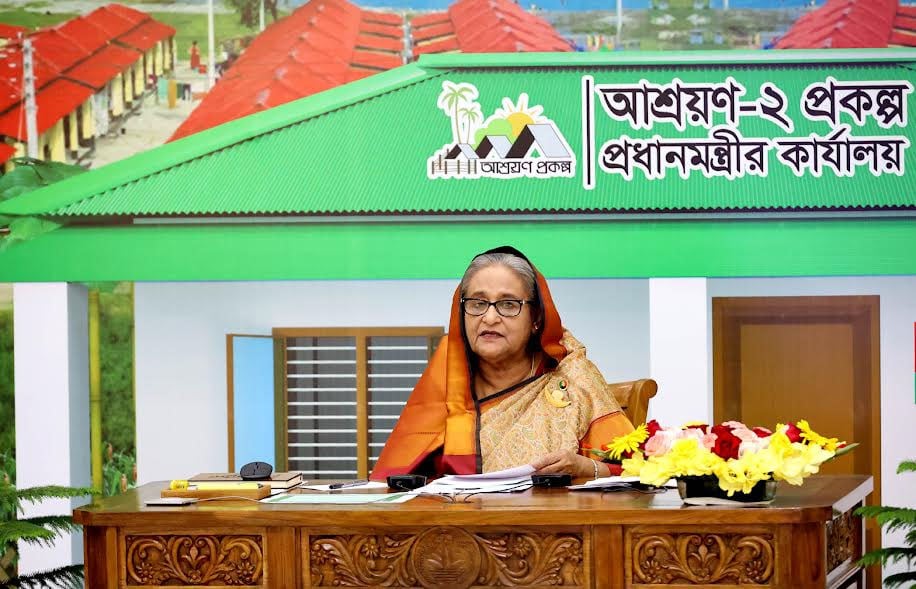 PM announces more 7 districts, 159 upazilas homeless-landless free