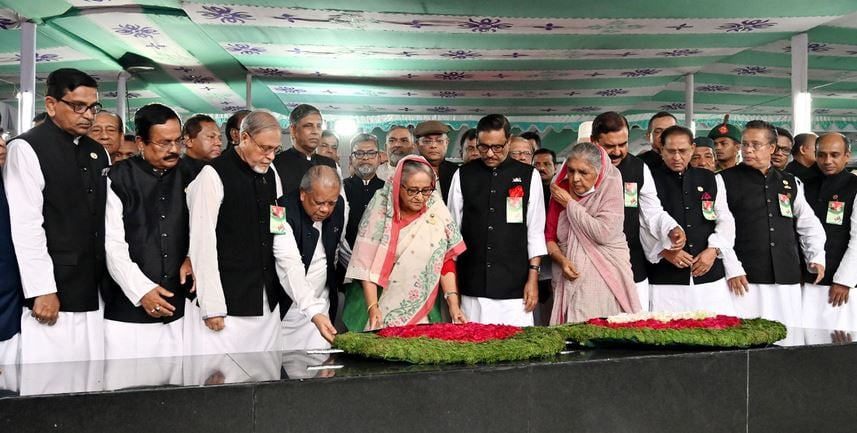 AL, socio-cultural bodies pay homage to Bangabandhu on Independence Day