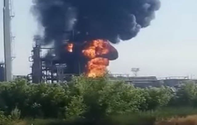 Drone attack sparks Russia oil refinery fire: state media