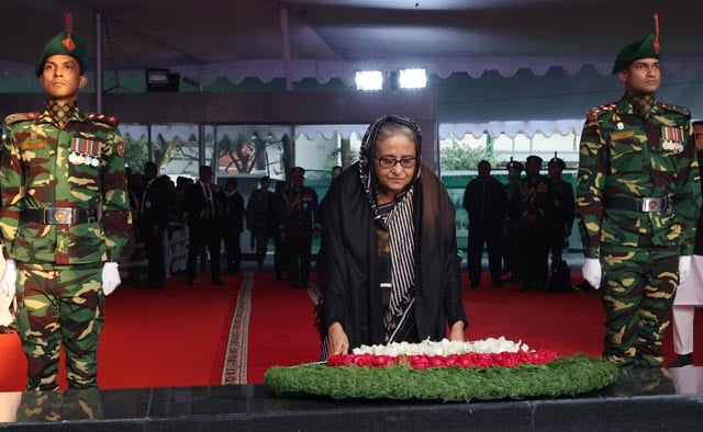 PM pays glowing tributes to Bangabandhu, martyred intellectuals