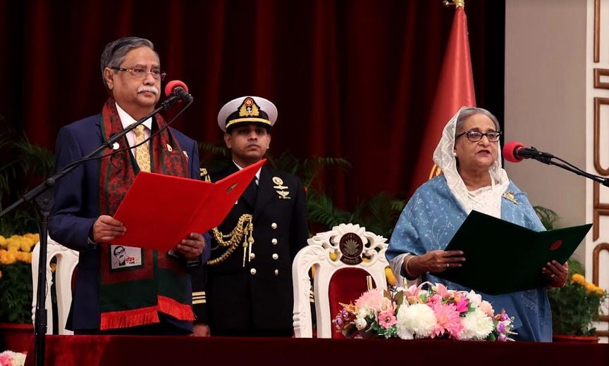 Sheikh Hasina sworn in as PM for 5th term, forms 37-member cabinet