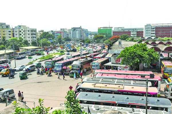 যানজটের বিষফোড়া মহাখালী টার্মিনাল