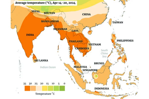 দক্ষিণ এশিয়া পুড়ছে তীব্র গরমে