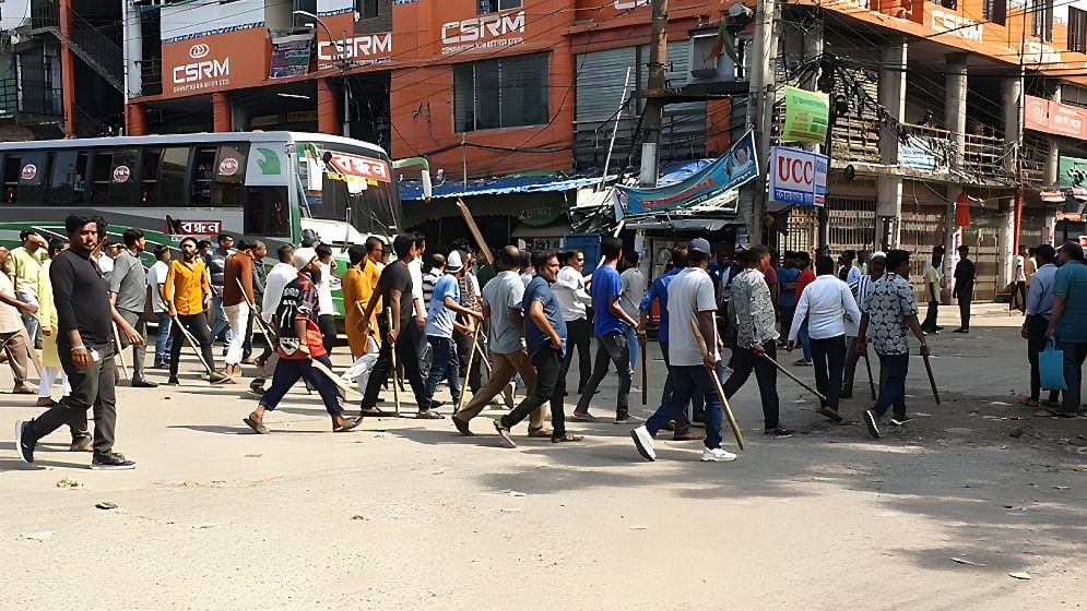 বন্ধন পরিবহনের দখল নিয়ে বিএনপির দুই গ্রুপের সংঘর্ষ, আহত ১০