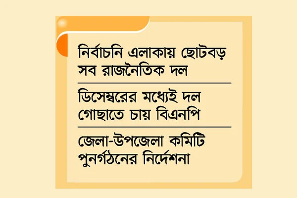 মাঠে ছুটছেন নেতারা  শফিউল আলম দোলন ও শফিকুল ইসলাম সোহাগ