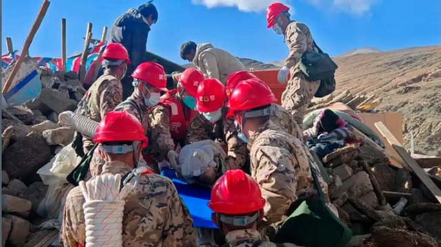 Rescuers search for survivors after quake in China’s Tibet kills at least 126