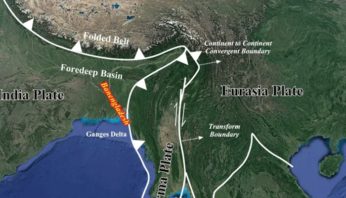 বড় ধরনের ভূমিকম্পের ঝুঁকিতে বাংলাদেশ