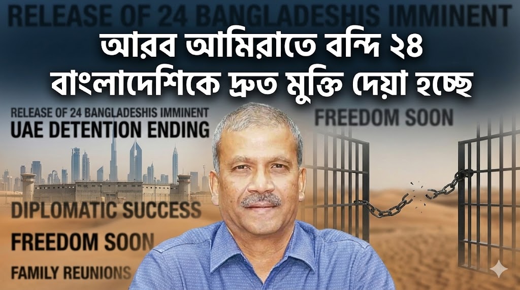 আরব আমিরাতে বন্দি ২৪ বাংলাদেশিকে অচিরেই মুক্তি দেওয়া হবে