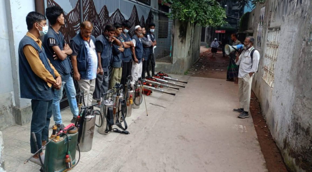 এডিস মশার উৎপত্তিস্থল ধ্বংস ও ডেঙ্গু নিয়ন্ত্রণে ঢাকার উত্তরাংশে বিশেষ অভিযান