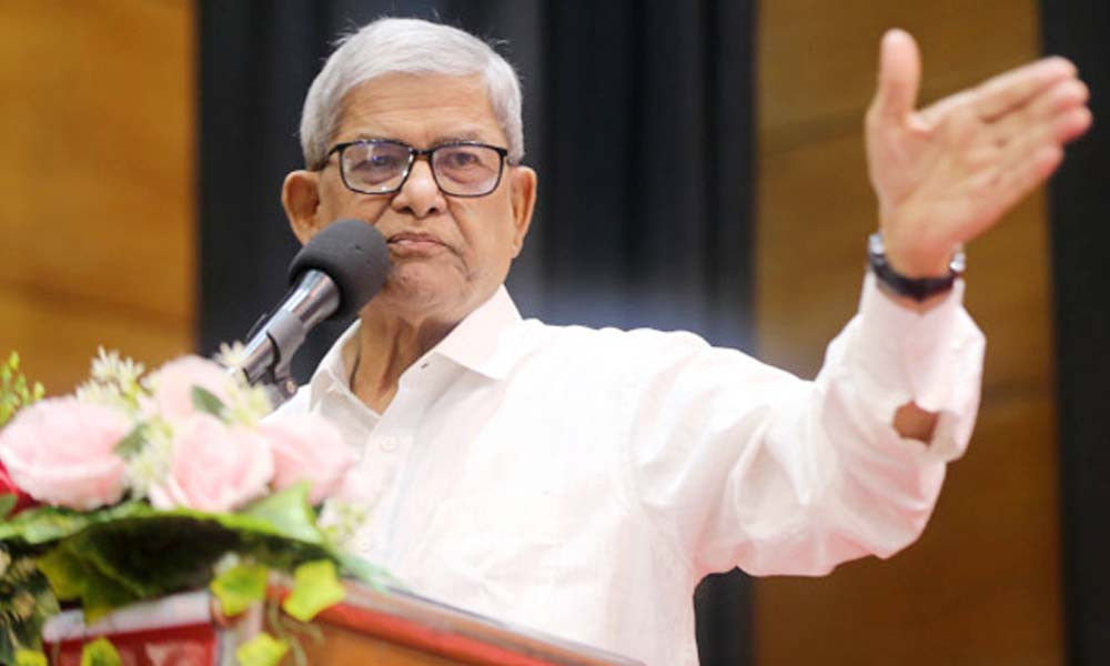 নির্বাচন ও গণভোট একই দিনে অনুষ্ঠিত না হলে জনগণ মেনে নেবে না: মির্জা ফখরুল