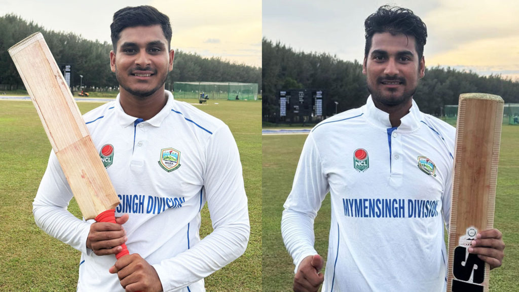 ময়মনসিংহের দারুণ শুরু, নাইম ও রবিনের জোড়া সেঞ্চুরি