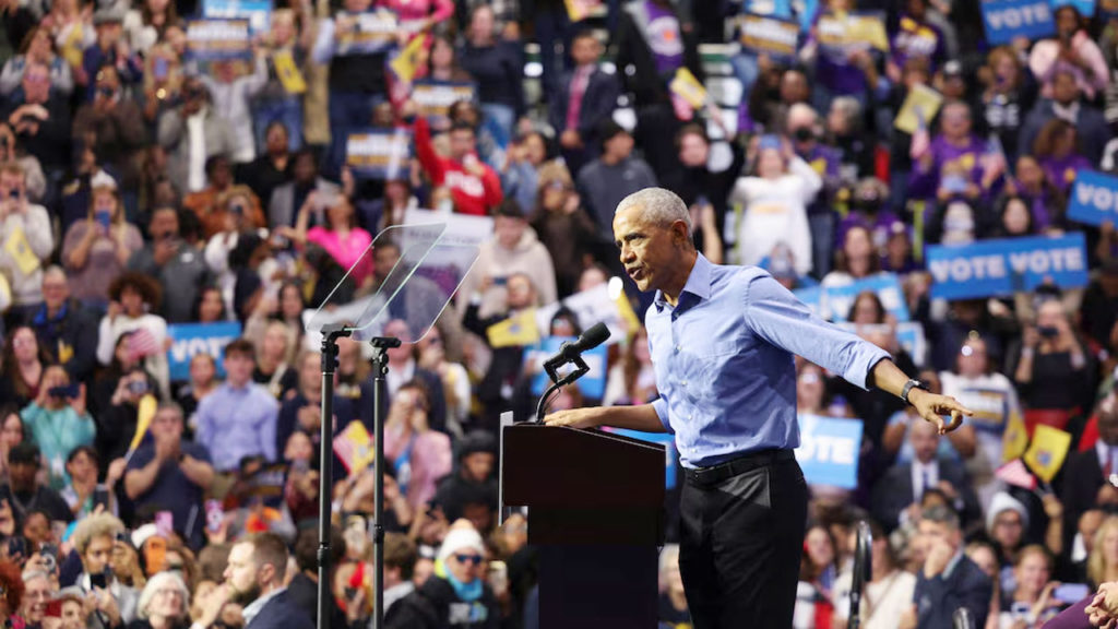 ট্রাম্পের ‘বেপরোয়া শাসন’ মোকাবিলায় ডেমোক্র্যাটদের ঐক্যবদ্ধ হওয়ার আহ্বান ওবামার