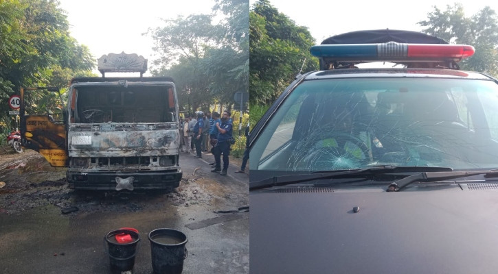 বরগুনায় জুলাই শহীদ স্মৃতিস্তম্ভে পেট্রল বোমা নিক্ষেপ, ভিডিও ছড়িয়ে পড়েছে