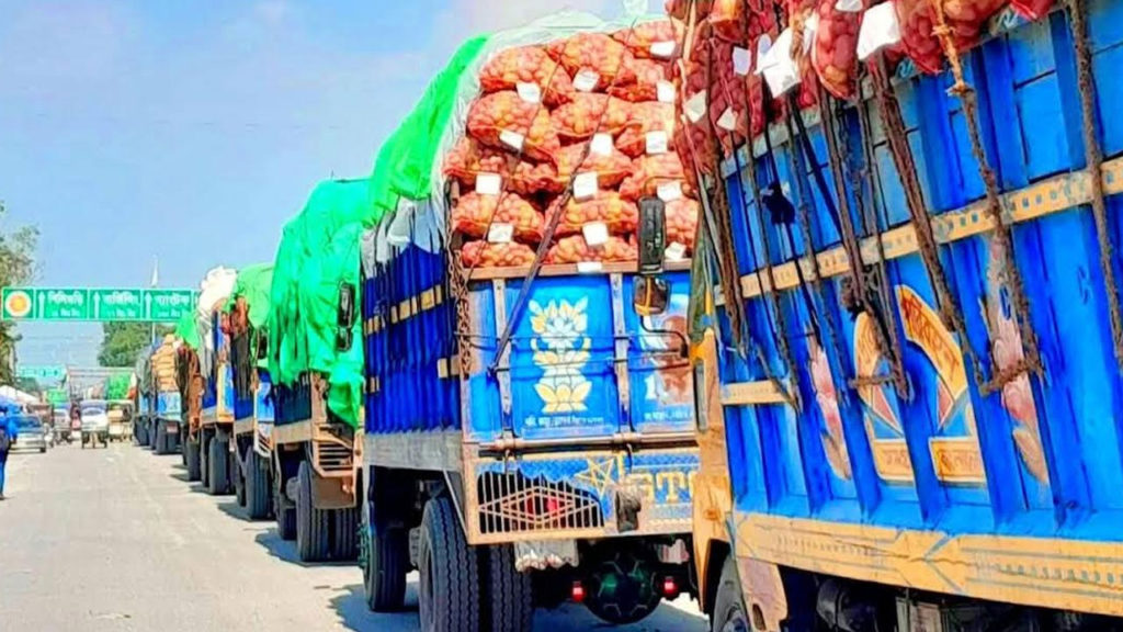 নেপালে রপ্তানি হলো ১,৪০৭ টন আলু