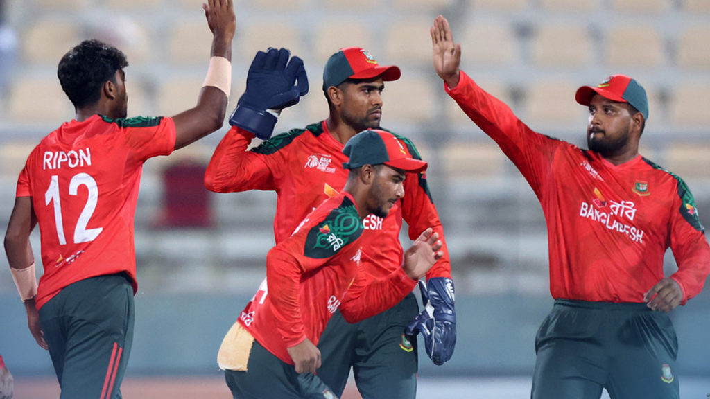 বাংলাদেশ ‘এ’ দল আফগানিস্তান ‘এ’ দলকে ৮ উইকেটে হারিয়ে সেমিফাইনালের দোরগোড়ায়