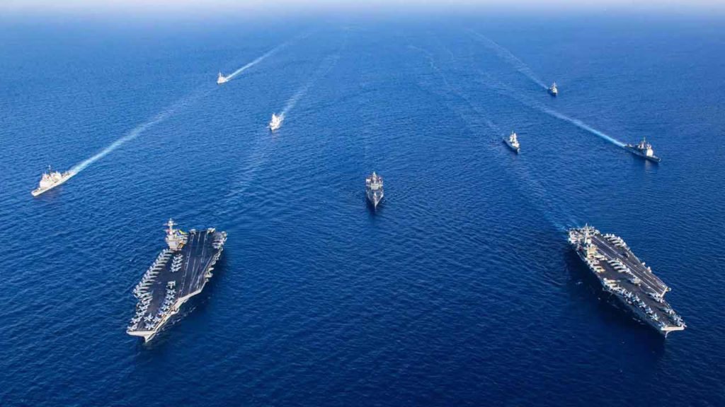 ইউএসএস জেরাল্ড আর ফোর্ড বিমানবাহী রণতরী ক্যারিবীয় সাগরে পৌঁছেছে