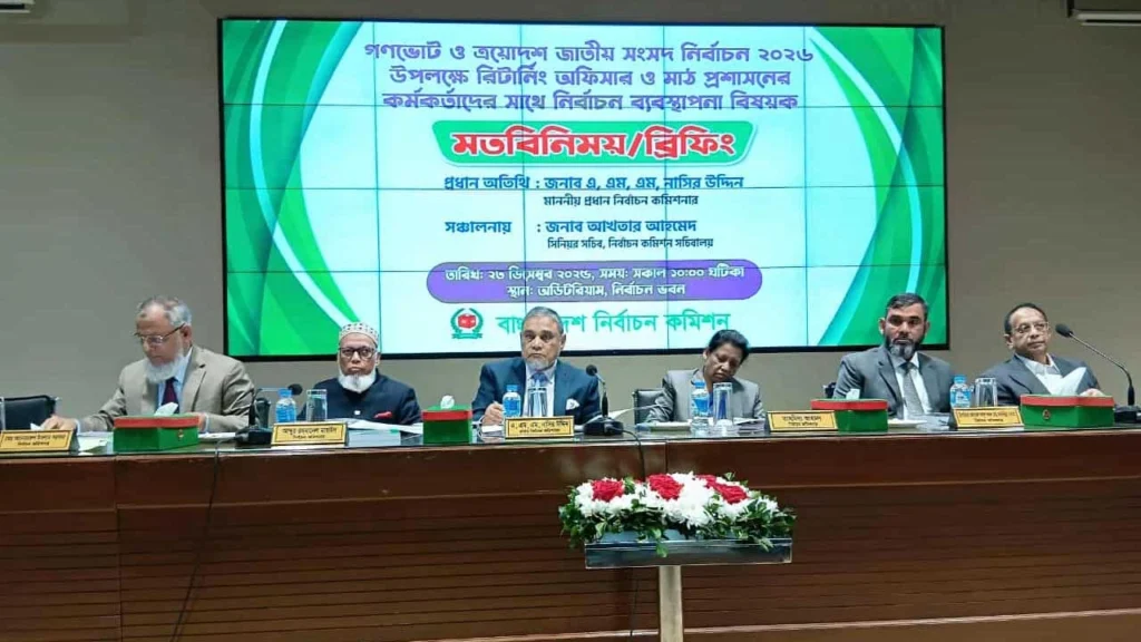 গ্রহণযোগ্য ও সুষ্ঠু নির্বাচনের পূর্বশর্ত আইনের শাসন নিশ্চিত করা: সিইসি