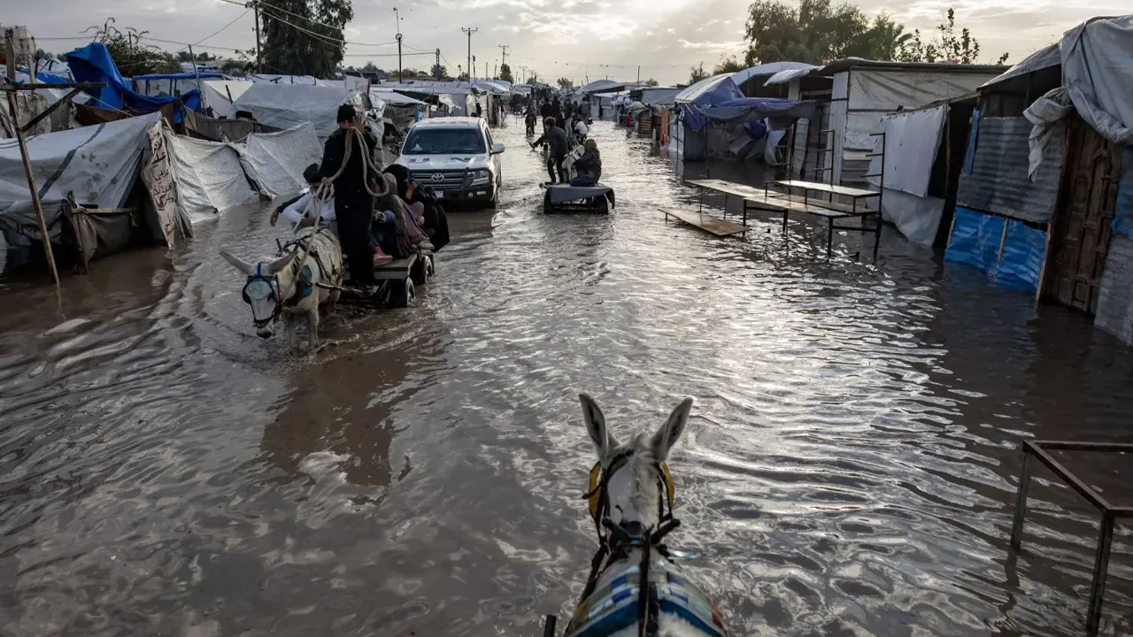গাজার মানবিক সংকট তীব্র আকার ধারণ করেছে; শীতকালীন ঝড়ে লাখো ফিলিস্তিনি বিপন্ন