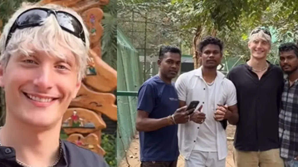 পর্যটককে ঘিরে ছবি তুলতে ব্যস্ত হয়ে পড়ল কর্ণাটকের চিড়িখানা