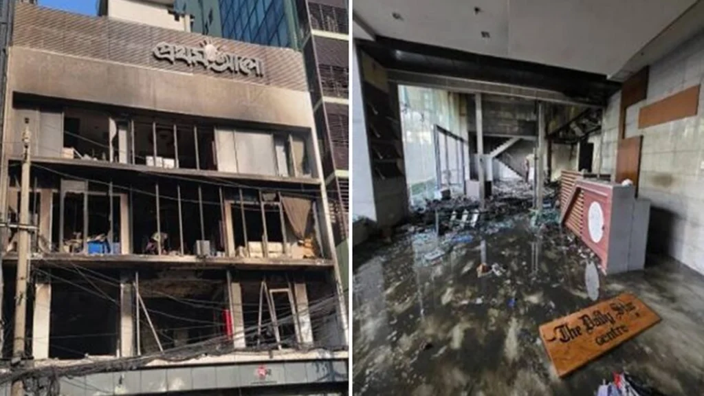 ঢাকা ও অন্যান্য এলাকায় সংবাদপত্র কার্যালয়ে হামলার অভিযোগে ৯ জন গ্রেফতার