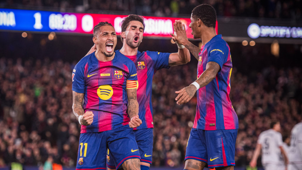 এল ক্লাসিকোর পর ওসাসুনাকে হারিয়ে লা লিগায় ব্যবধান বাড়াল বার্সেলোনা