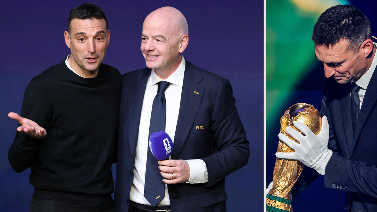 আর্জেন্টিনার কোচ স্কালোনিকে গ্লাভস পরাতে বিভ্রাট, ক্ষমা চাইলেন ফিফা সভাপতি