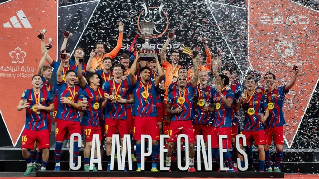 এল ক্লাসিকোয় রিয়ালকে হারিয়ে স্প্যানিশ সুপার কাপ জিতল বার্সেলোনা
