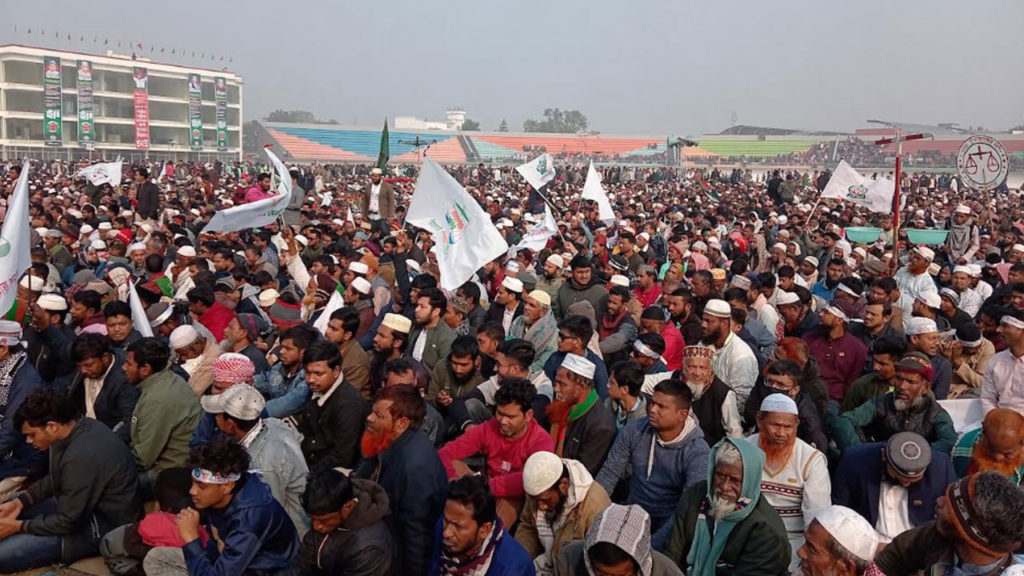 জামায়াতে ইসলামীর আমির ডা. শফিকুর রহমান কুষ্টিয়ায় নির্বাচনী জনসভায় অংশ নেন