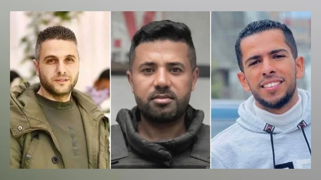 গাজায় ইসরাইলি বিমান হামলায় তিন সাংবাদিক নিহত