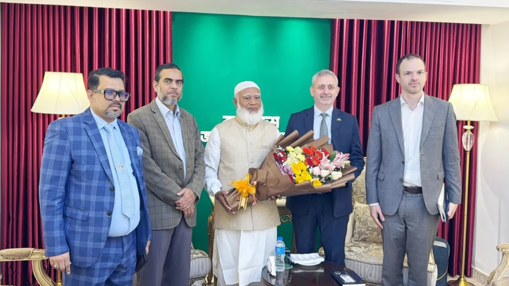 ইউরোপীয় ইউনিয়ন রাষ্ট্রদূতের সঙ্গে জামায়াত আমিরের সাক্ষাৎ
