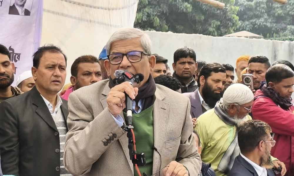 স্বাধীনতাবিরোধীদের হাতে দেশ নিরাপদ নয়: ঠাকুরগাঁওয়ে মির্জা ফখরুল