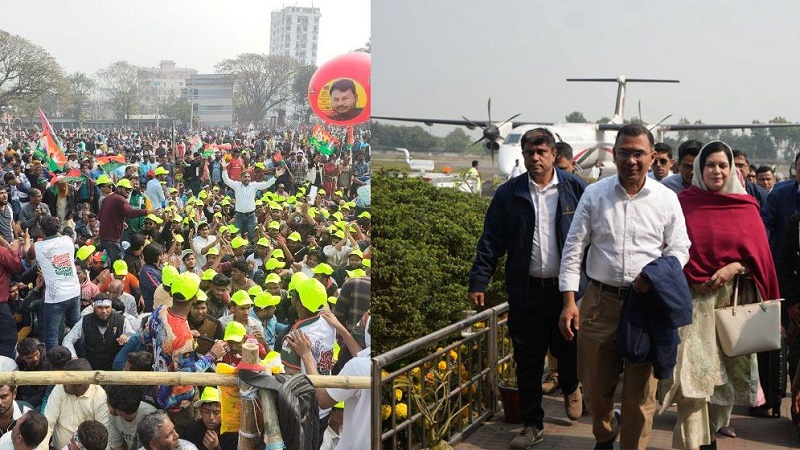 বিএনপি চেয়ারম্যান তারেক রহমান ২২ বছর পর রাজশাহীতে