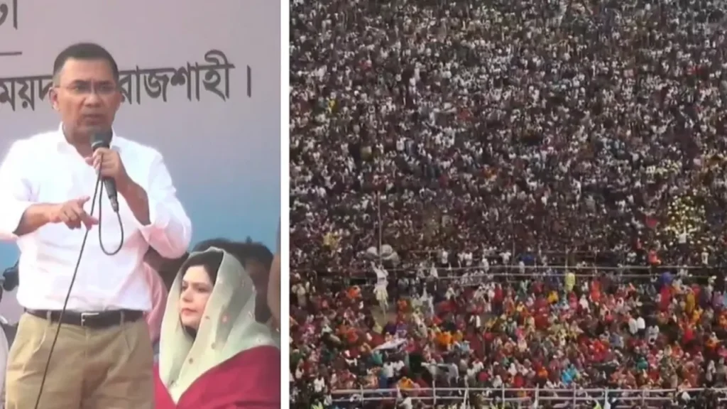 বিএনপি চেয়ারম্যান তারেক রহমানের রাজশাহী নির্বাচনী জনসভা: উত্তরবঙ্গের কৃষি ও অবকাঠামোগত উন্নয়নে প্রতিশ্রুতি