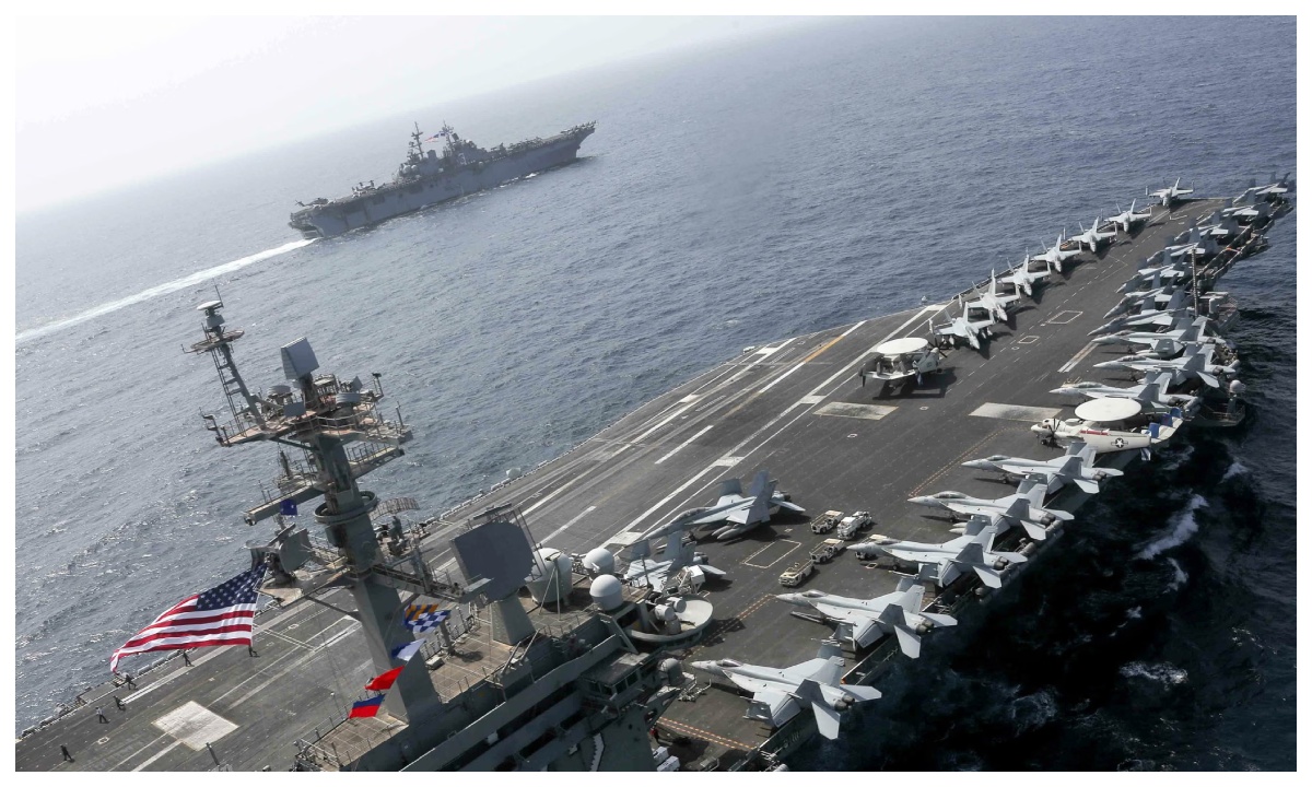 মধ্যপ্রাচ্যে যুক্তরাষ্ট্রের সামরিক মহড়া ও নৌবহর মোতায়েন