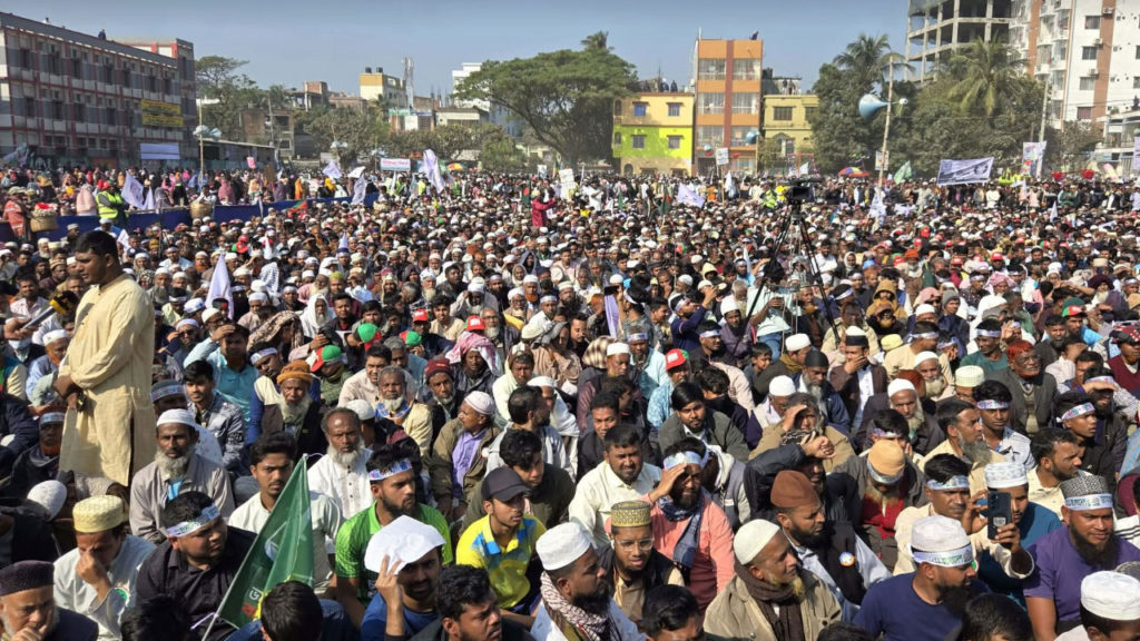 জামায়াতের আমিরের নওগাঁ সমাবেশে জনসমাগমের ব্যাপক উপস্থিতি