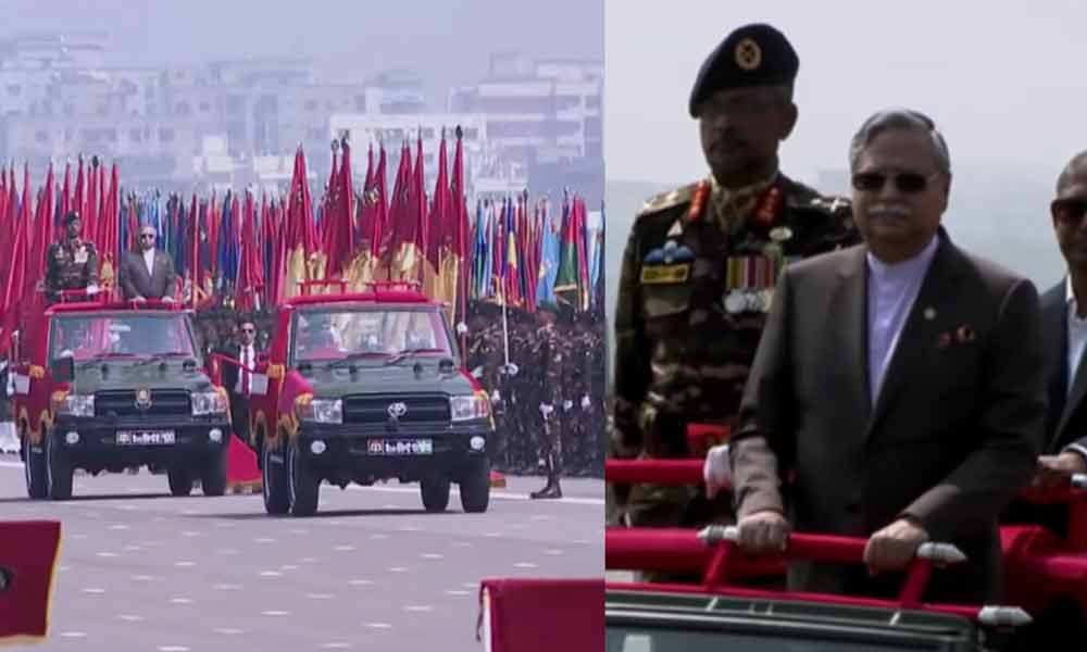 মহান স্বাধীনতা দিবসে দীর্ঘ দেড় যুগ পর অনুষ্ঠিত ঐতিহ্যবাহী কুচকাওয়াজ