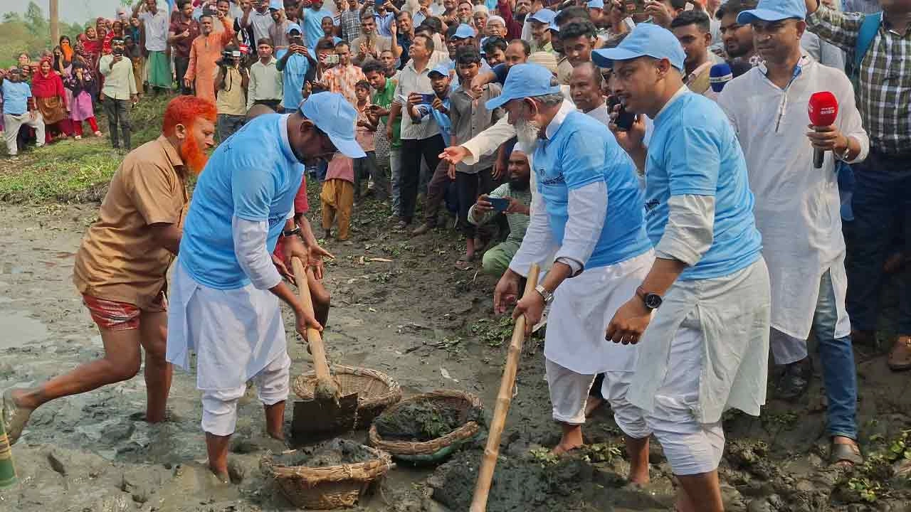 রাজখাল খনন প্রকল্প উদ্বোধন, সারা দেশে নদী–খাল পুনরুদ্ধারে ২০ হাজার কিলোমিটার খননের পরিকল্পনা