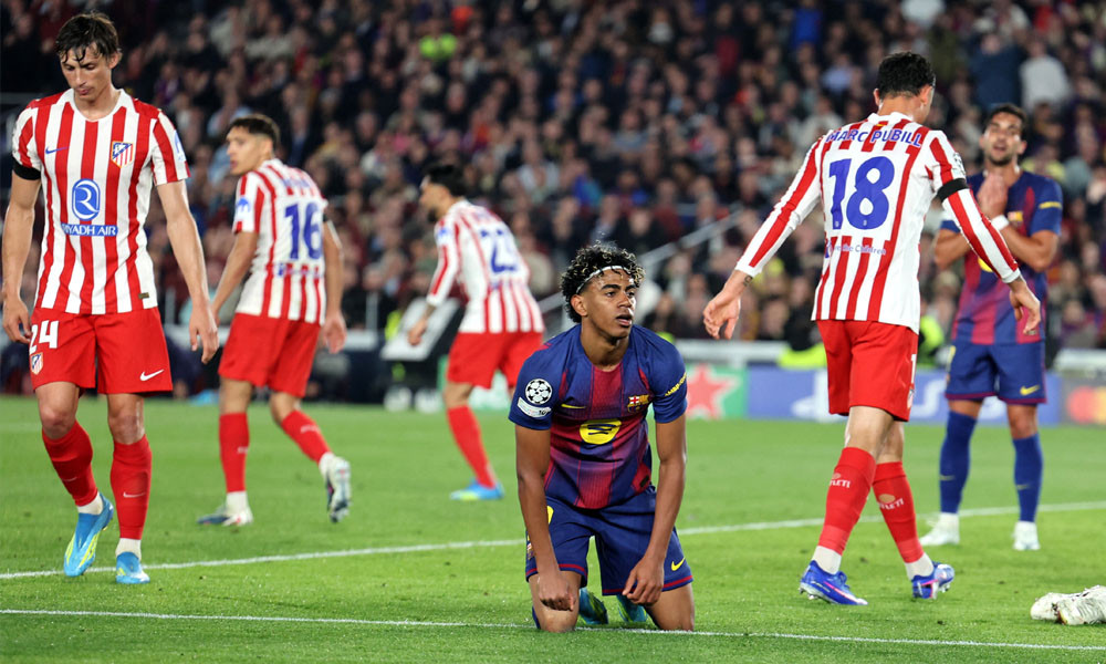 বার্সেলোনা কোয়ার্টার ফাইনালে হার: অ্যাতলেতিকো মাদ্রিদের কাছে ২-০ ব্যবধানে ধাক্কা