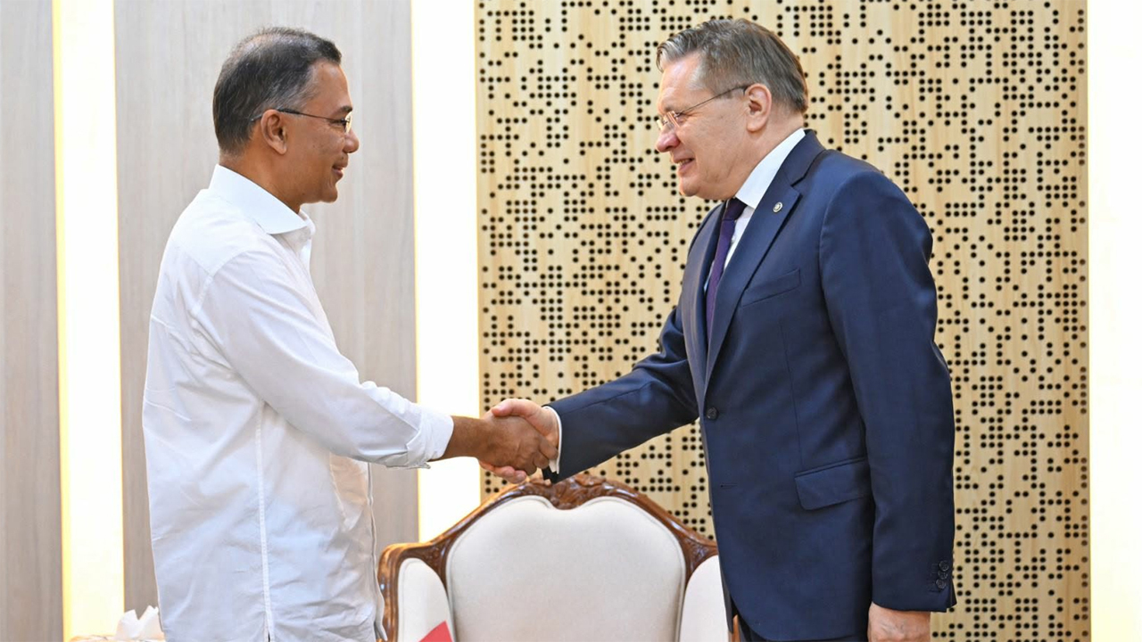 রোসাটম মহাপরিচালকের সাথে প্রধানমন্ত্রীর বৈঠক