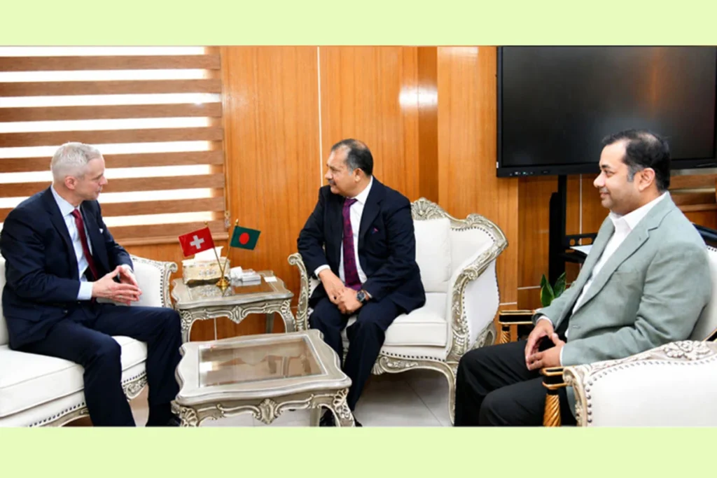 গণমাধ্যমের স্বাধীনতা নিশ্চিতকরণ ও ভুল তথ্য প্রতিরোধে যুক্তরাজ্য ও সুইজারল্যান্ডের সহযোগিতা কামনা