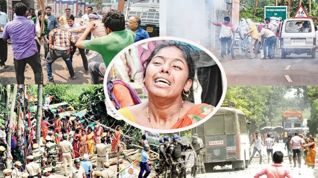 পশ্চিমবঙ্গ বিধানসভা নির্বাচন পরবর্তী সহিংসতা: প্রাণহানি ও ব্যাপক ভাঙচুরে উত্তপ্ত বিভিন্ন জেলা