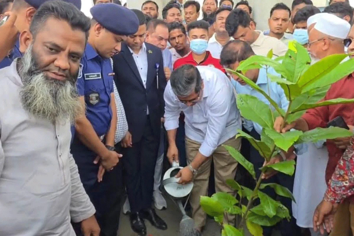 রূপগঞ্জে মহাসড়কের বর্জ্য অপসারণ পরিদর্শন ও বৃক্ষরোপণ করলেন স্থানীয় সরকার প্রতিমন্ত্রী