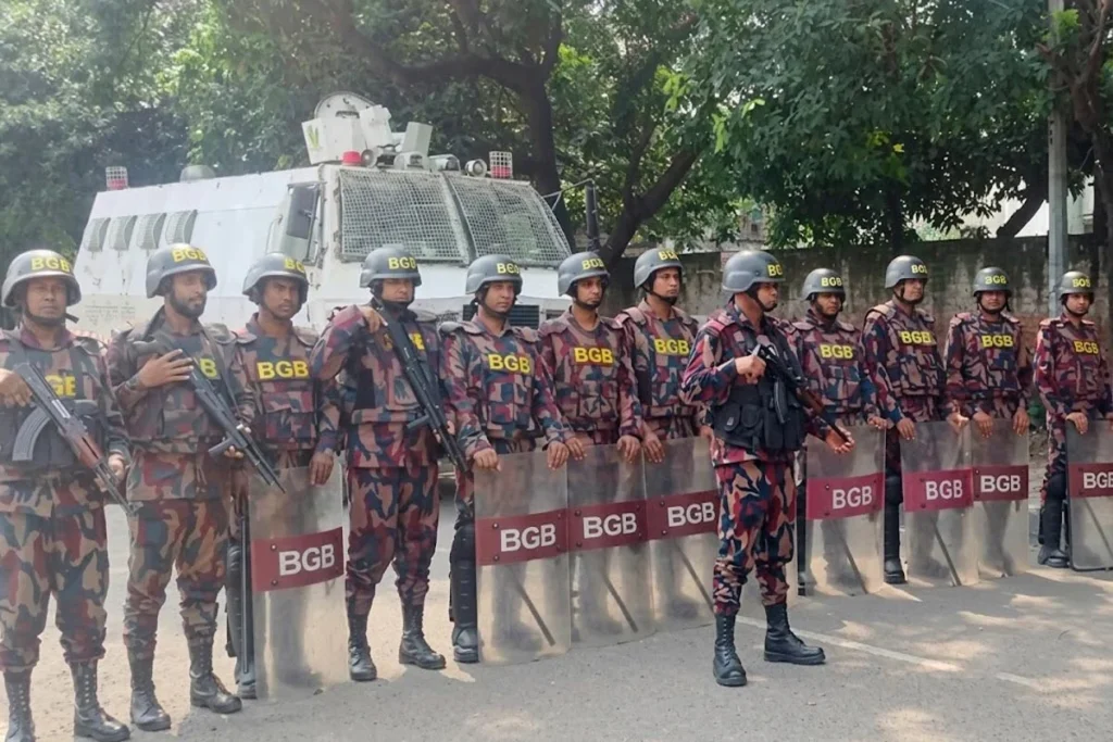 রাজধানীসহ দেশের ৫ জেলায় আইনশৃঙ্খলা রক্ষায় বিজিবি মোতায়েন