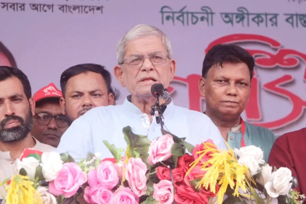তারেক রহমানের নেতৃত্বে দেশ গড়ার কাজে অস্থিতিশীলতা সৃষ্টির চেষ্টার অভিযোগ মির্জা ফখরুলের