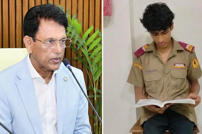 বাবার দাফন শেষে এটিএম বুথ পাহারা ও পরীক্ষা, ইকনের শিক্ষার দায়িত্ব নিলেন শিক্ষামন্ত্রী