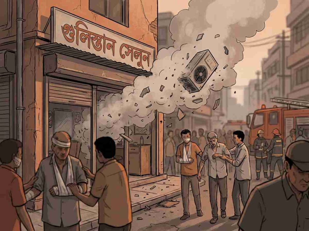 গুলিস্তানে সেলুনে এসি বিস্ফোরণ: দগ্ধ ৯, বার্ন ইনস্টিটিউটে চিকিৎসাধীন