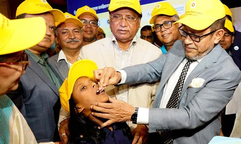 দেশে শুরু হয়েছে কলেরাবিরোধী টিকাদান কর্মসূচি: ৫১ লাখ মানুষ পাবে ওরাল ভ্যাকসিন
