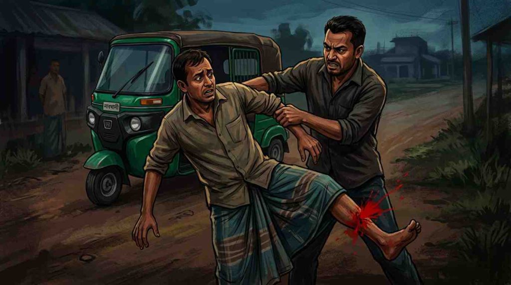 চাঁদাবাজির পাওনা না পেয়ে নোয়াখালীর বেগমগঞ্জে অটোরিকশাচালককে গুলি